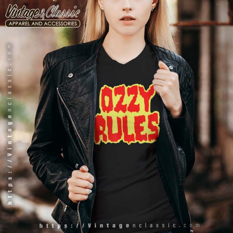 Ozzy Osbourne Ozzy Rules Vneck Ozzy Osbourne Ozzy Rules Vneck