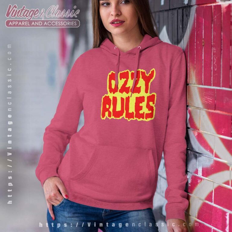 Ozzy Osbourne Ozzy Rules Women Hoodie Ozzy Osbourne Ozzy Rules Women Hoodie