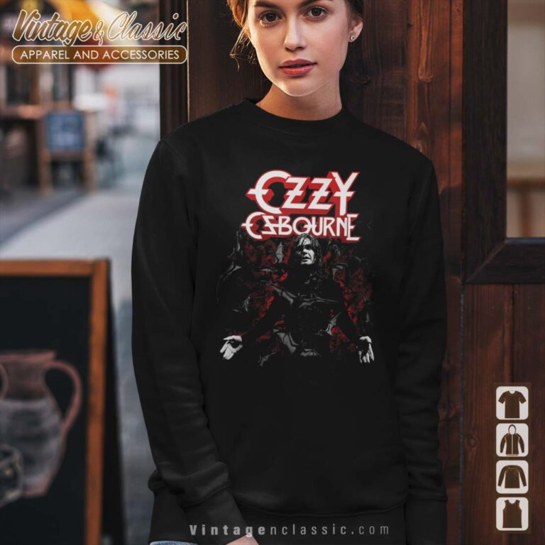 Ozzy Osbourne Ozzy With Bats Sweatshirt Ozzy Osbourne Ozzy With Bats Sweatshirt