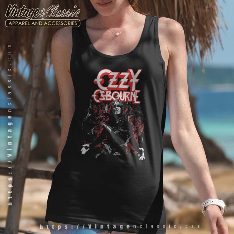 Ozzy Osbourne Ozzy With Bats Tanktop Ozzy Osbourne Ozzy With Bats Tanktop