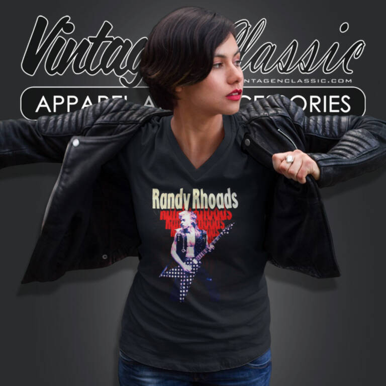 Ozzy Osbourne Randy Rhoads V Neck TShirt Ozzy Osbourne Randy Rhoads V Neck TShirt