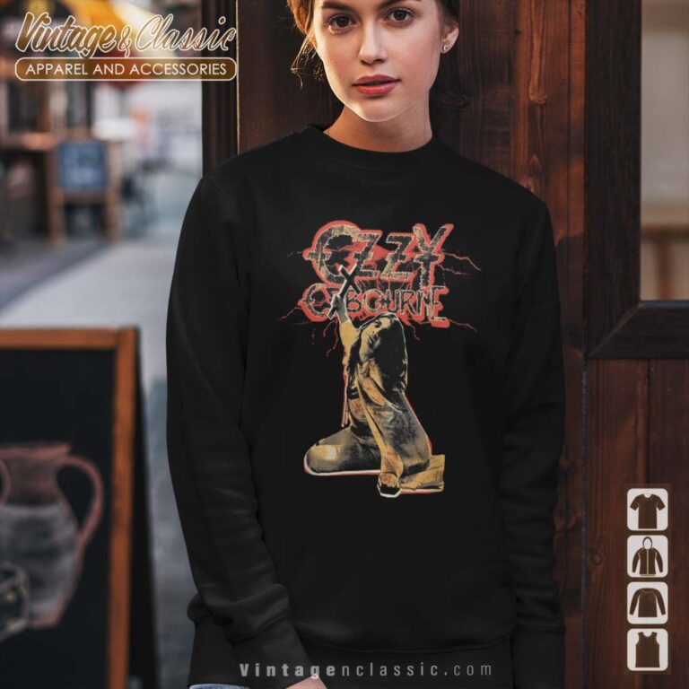 Ozzy Osbourne Red Lightning Sweatshirt Ozzy Osbourne Red Lightning Sweatshirt