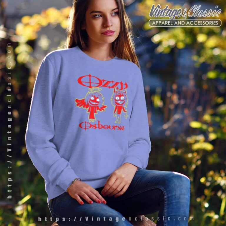 Ozzy Osbourne Red Sketch Good Bad Sweatshirt Ozzy Osbourne Red Sketch Good Bad Sweatshirt