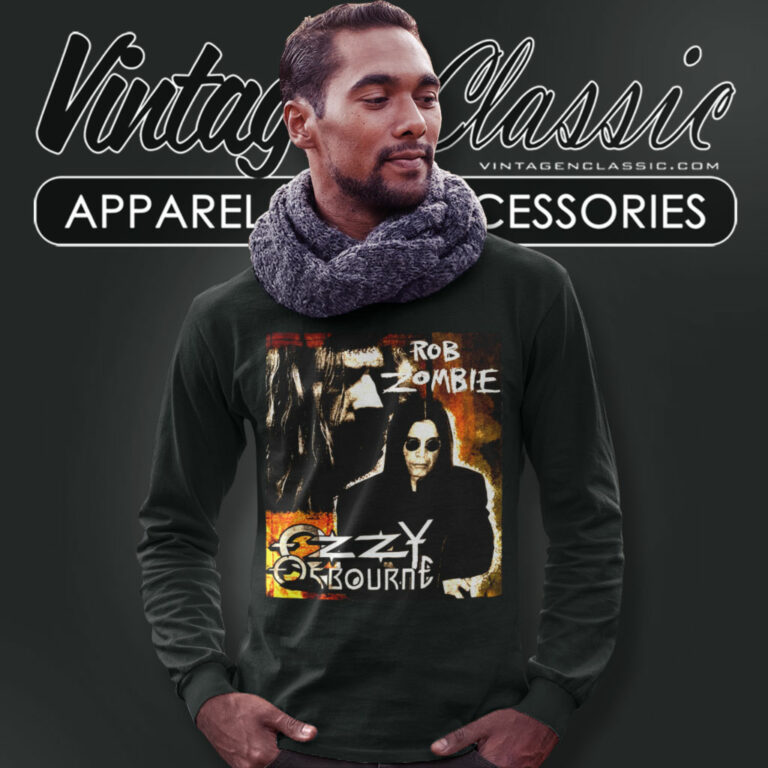 Ozzy Osbourne Rob Zombie Concert Long Sleeve Tee Ozzy Osbourne Rob Zombie Concert Long Sleeve Tee