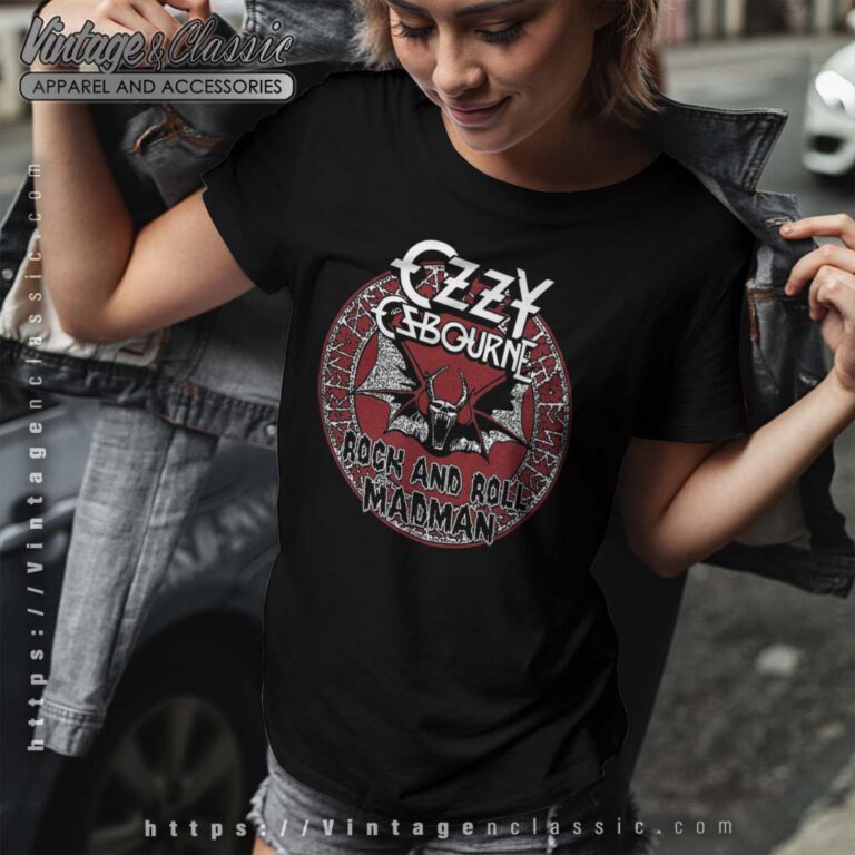 Ozzy Osbourne Rock Roll Madman Tshirt Ozzy Osbourne Rock Roll Madman Tshirt