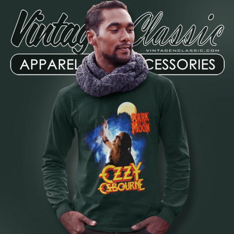 Ozzy Osbourne Shirt Bark At The Moon Long Sleeve Tee Ozzy Osbourne Shirt Bark At The Moon Long Sleeve Tee