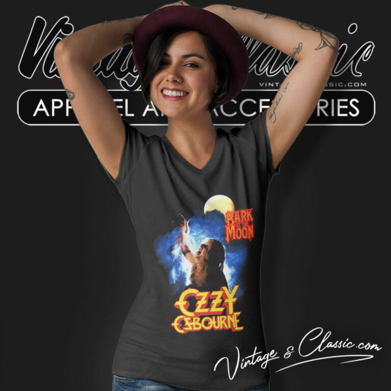Ozzy Osbourne Shirt Bark At The Moon V Neck TShirt Ozzy Osbourne Shirt Bark At The Moon V Neck TShirt