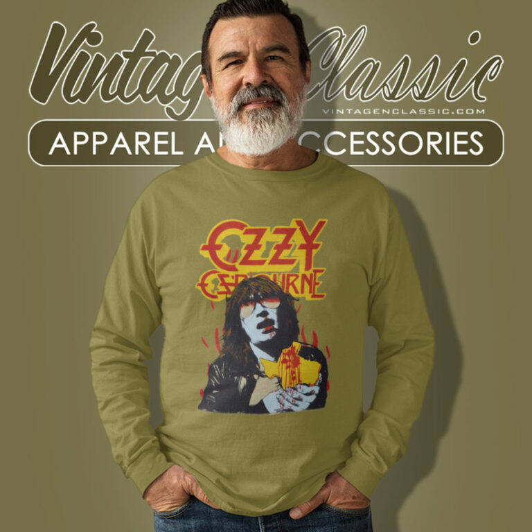 Ozzy Osbourne Shirt Bites The Big One Texas Long Sleeve Tee Ozzy Osbourne Shirt Bites The Big One Texas Long Sleeve Tee