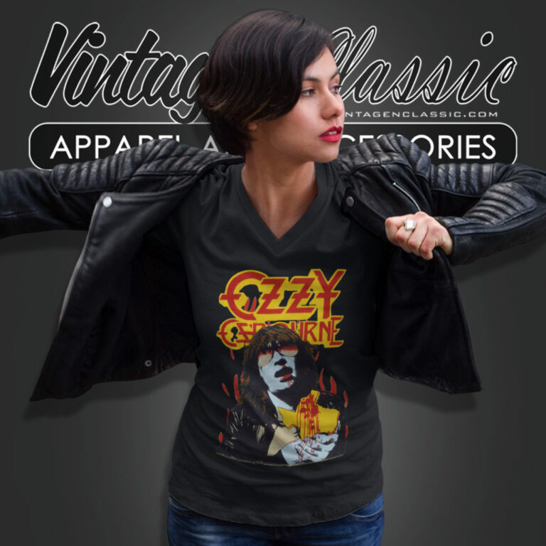 Ozzy Osbourne Shirt Bites The Big One Texas V Neck TShirt Ozzy Osbourne Shirt Bites The Big One Texas V Neck TShirt