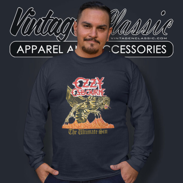 Ozzy Osbourne Shirt Queensryche Ultimate Sin Long Sleeve Tee Ozzy Osbourne Shirt Queensryche Ultimate Sin Long Sleeve Tee