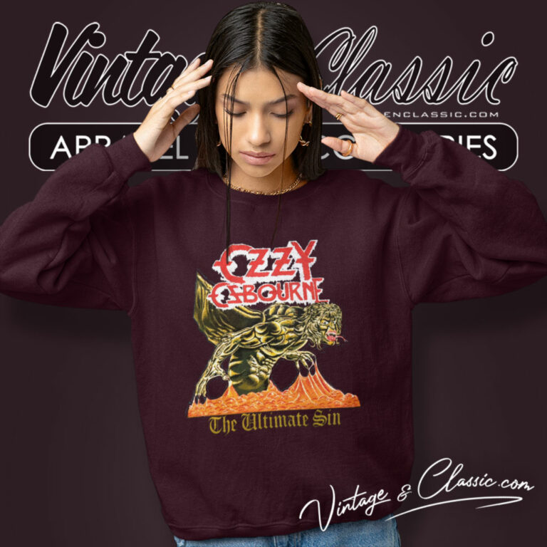 Ozzy Osbourne Shirt Queensryche Ultimate Sin Sweatshirt Ozzy Osbourne Shirt Queensryche Ultimate Sin Sweatshirt