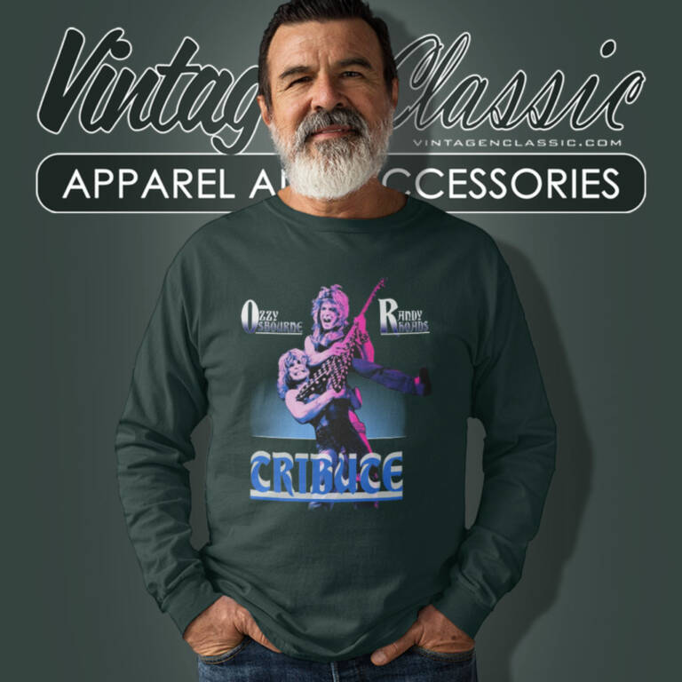 Ozzy Osbourne Shirt Randy Rhoads Long Sleeve Tee Ozzy Osbourne Shirt Randy Rhoads Long Sleeve Tee