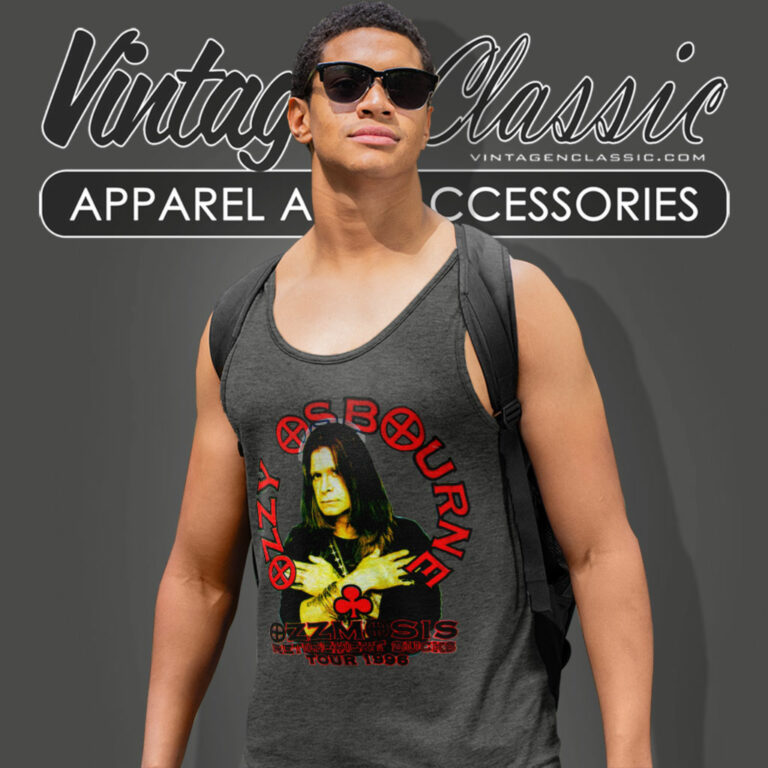 Ozzy Osbourne Shirt Retirement Sucks Tour 1998 Tank Top Racerback Ozzy Osbourne Shirt Retirement Sucks Tour 1998 Tank Top Racerback