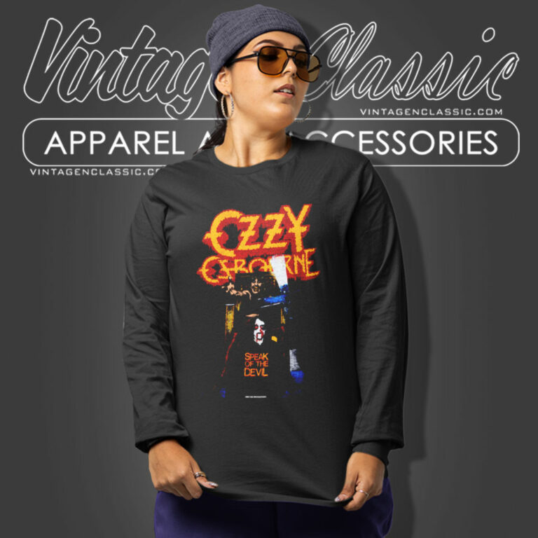 Ozzy Osbourne Speak Of The Devil Long Sleeve Tee 4 Ozzy Osbourne Speak Of The Devil Long Sleeve Tee 4