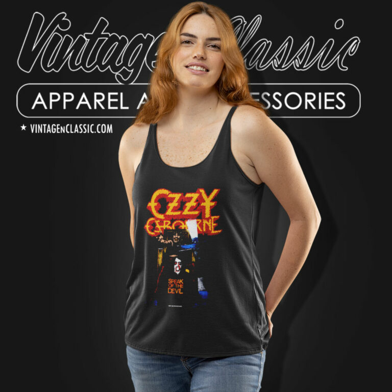Ozzy Osbourne Speak Of The Devil Tank Top Racerback 4 Ozzy Osbourne Speak Of The Devil Tank Top Racerback 4