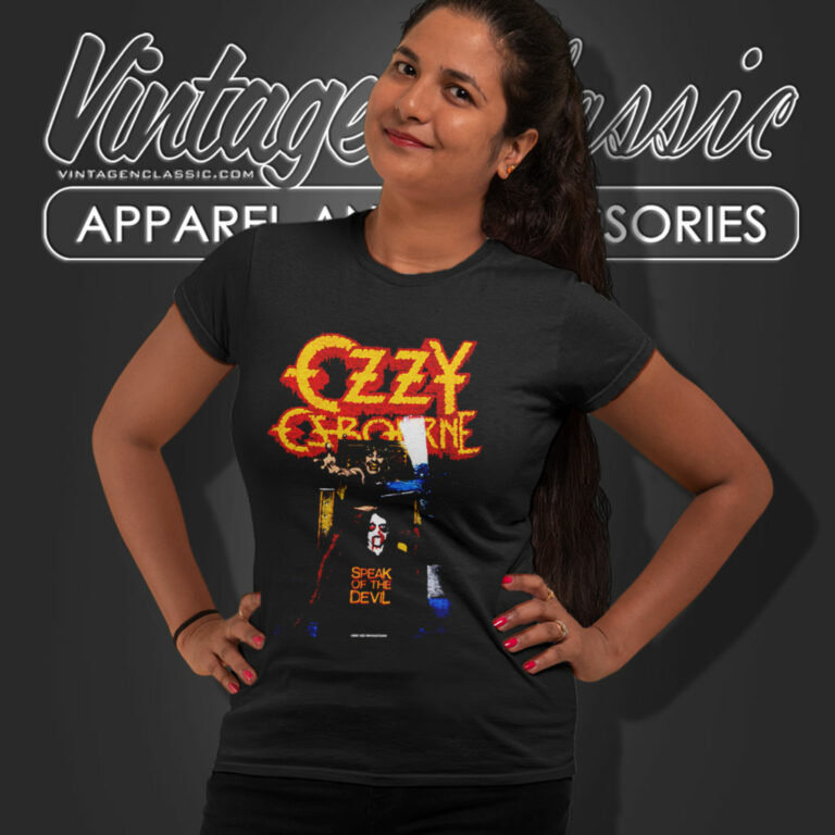 Ozzy Osbourne Speak Of The Devil Women T Shirt 4 Ozzy Osbourne Speak Of The Devil Women T Shirt 4