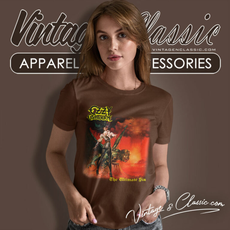 Ozzy Osbourne The Ultimate Sin Women T Shirt Ozzy Osbourne The Ultimate Sin Women T Shirt