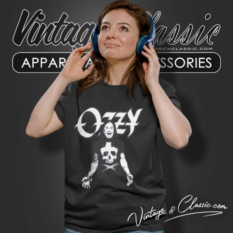 Ozzy Osbourne Wearing Skull Women T Shirt Ozzy Osbourne Wearing Skull Women T Shirt
