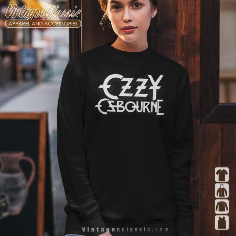 Ozzy Osbourne White Logo Sweatshirt Ozzy Osbourne White Logo Sweatshirt