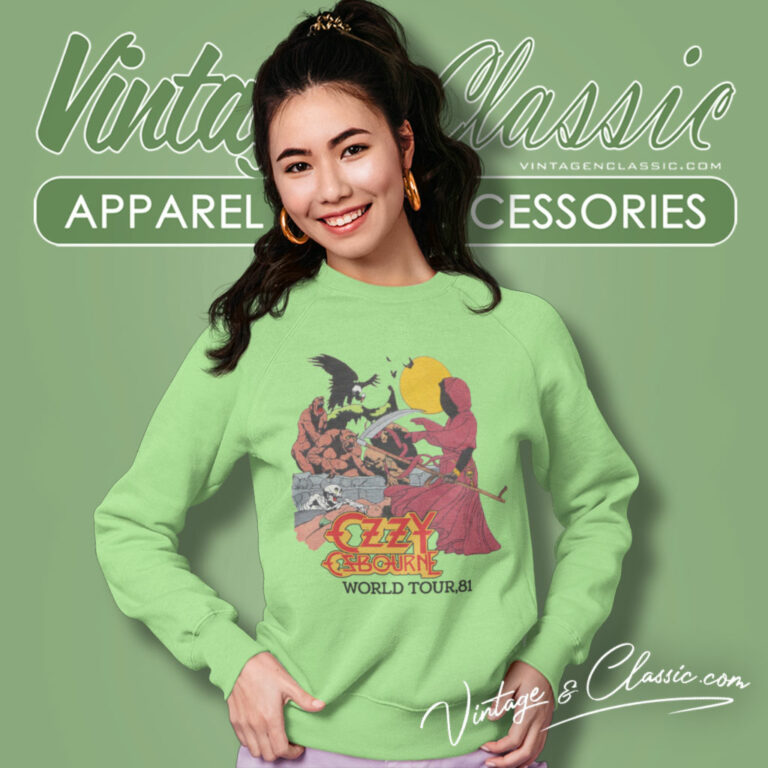 Ozzy Osbourne World Tour 81 Sweatshirt Ozzy Osbourne World Tour 81 Sweatshirt