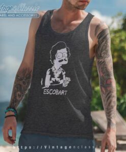 Pablo Escobar X Bart Simpson Escobart Tank Top Racerback