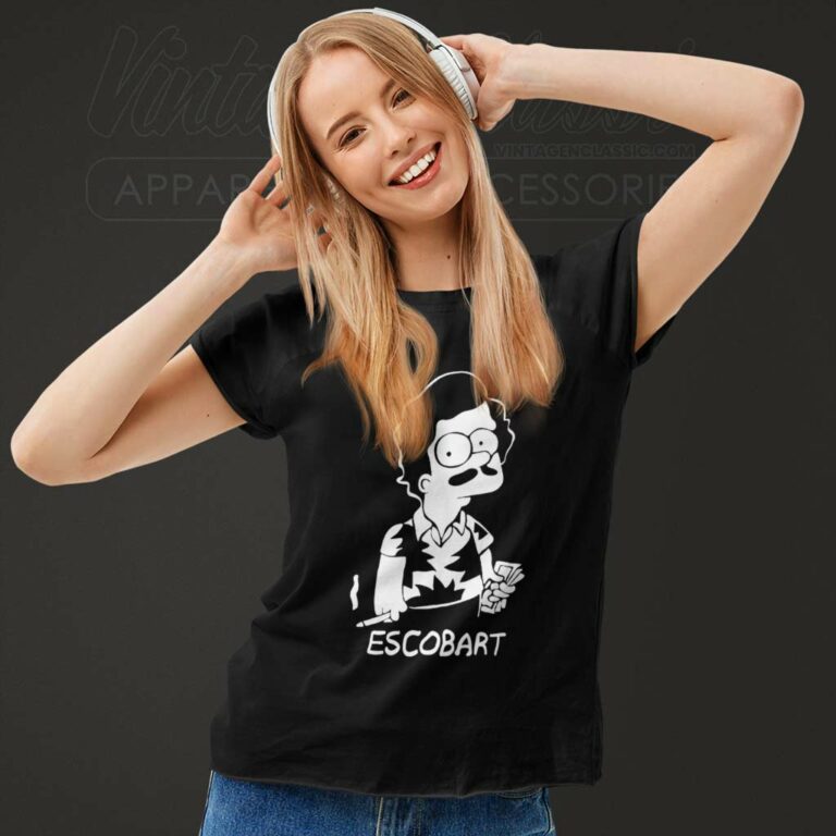 Pablo Escobar X Bart Simpson Escobart Women TShirt Pablo Escobar X Bart Simpson Escobart Women TShirt