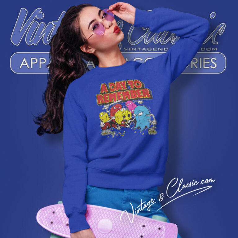 Pac Man A Day To Remember Rock Music Band Sweatshirt Pac Man A Day To Remember Rock Music Band Sweatshirt