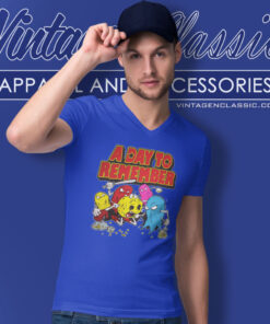 Pac Man A Day To Remember Rock Music Band V Neck TShirt