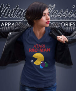 Pac Man Atari Ghosts V Neck TShirt