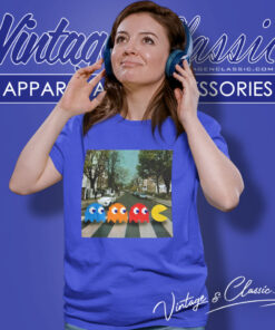 Pac Man Crossing Road Women T Shirt