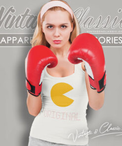 Pac Man Giant Tag Vintage Tank Top Racerback