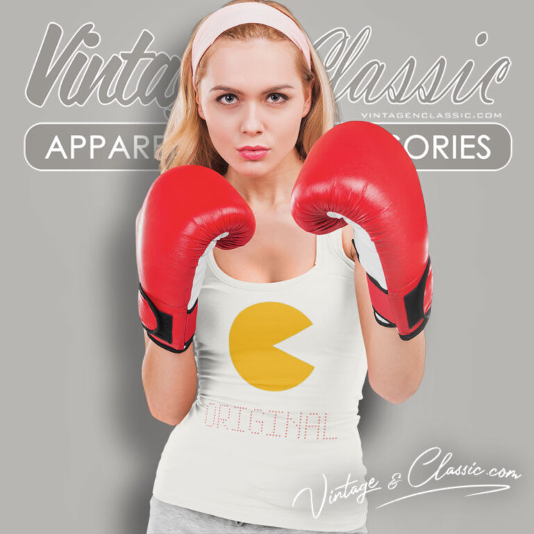 Pac Man Giant Tag Vintage Tank Top Racerback Pac Man Giant Tag Vintage Tank Top Racerback