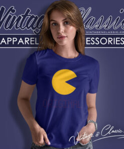 Pac Man Giant Tag Vintage Women T Shirt