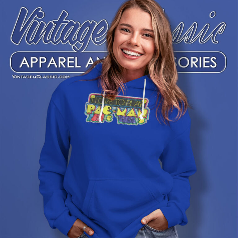 Pac Man I Love To Play Midway Shirt 80s Vintage Hoodie Pac Man I Love To Play Midway Shirt 80s Vintage Hoodie