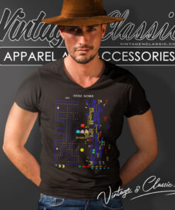 Pac Man Kill Screen Video Game V Neck TShirt