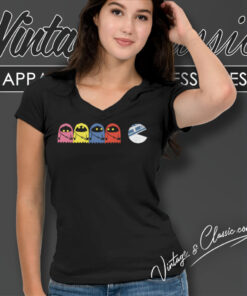 Pac Man Wars V Neck TShirt