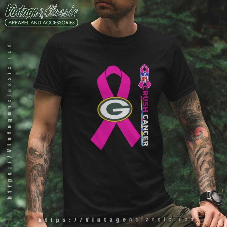 Packers Nfl Crush Cancer 2023 T Shirt Packers Nfl Crush Cancer 2023 T Shirt
