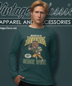 Packers Reggie White Minister Of Defense Long Sleeve Tee