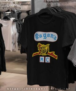 Pagans Motorcycle Club Big Logo Store T shirt