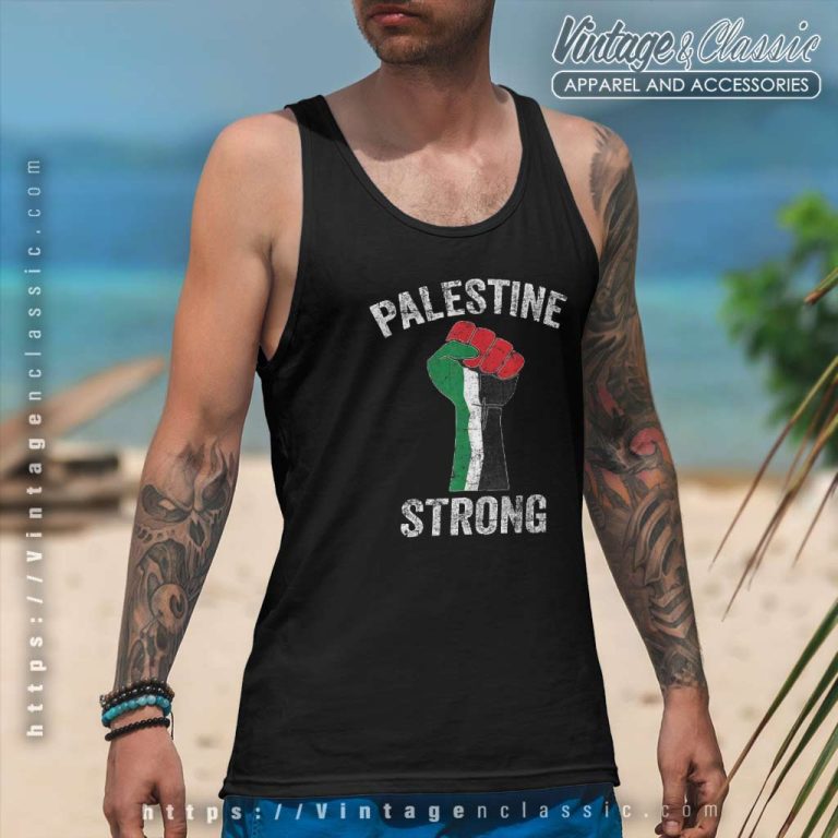 Palestine Strong Free Palestine Political Tank Top Racerback Palestine Strong Free Palestine Political Tank Top Racerback