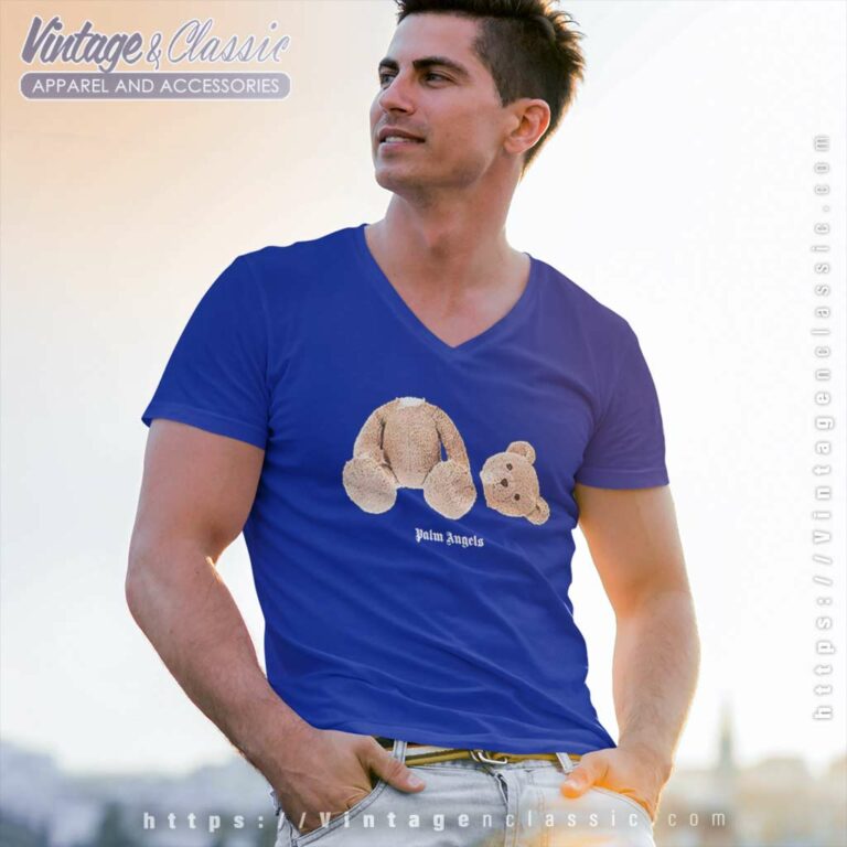 Palm Ange Ice Snow Bear V Neck TShirt Palm Ange Ice Snow Bear V Neck TShirt