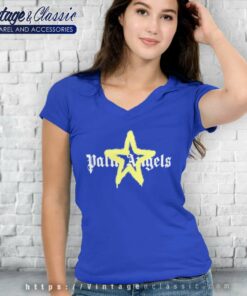 Palm Ange Star Sprayed Vintage V Neck TShirt
