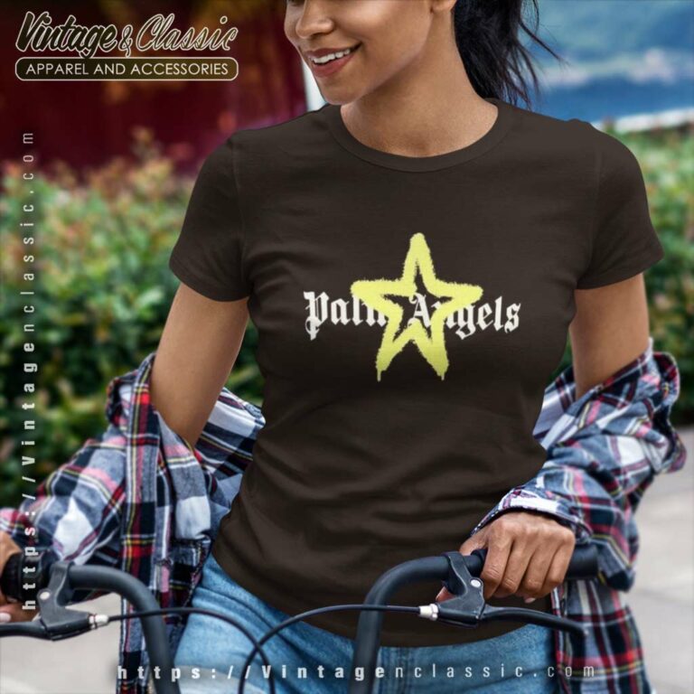 Palm Ange Star Sprayed Vintage Women TShirt Palm Ange Star Sprayed Vintage Women TShirt