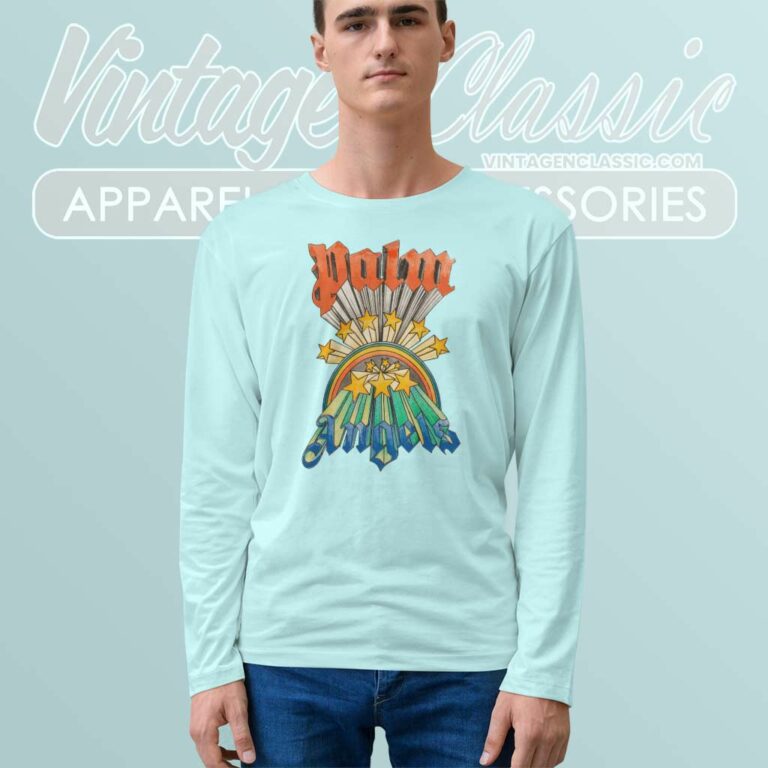 Palm Angels Rainbow Long Sleeve Tee Palm Angels Rainbow Long Sleeve Tee