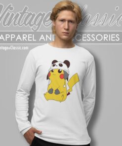 Panda Pikachu Long Sleeve Tee