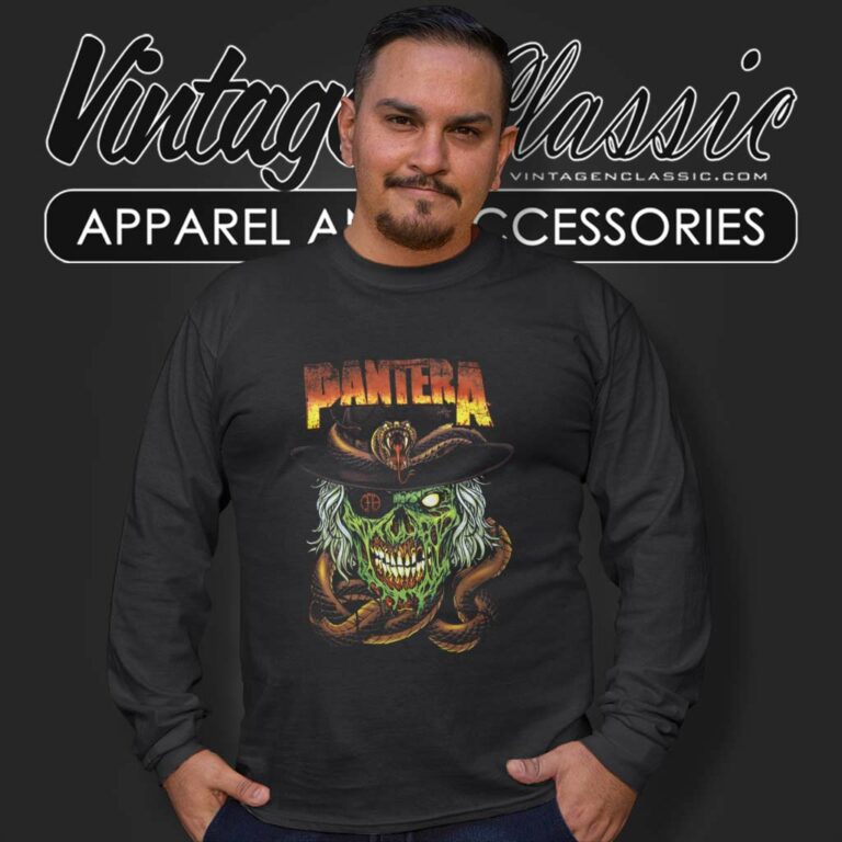 Pantera Band Zombie Cowboy Long Sleeve Tee Pantera Band Zombie Cowboy Long Sleeve Tee