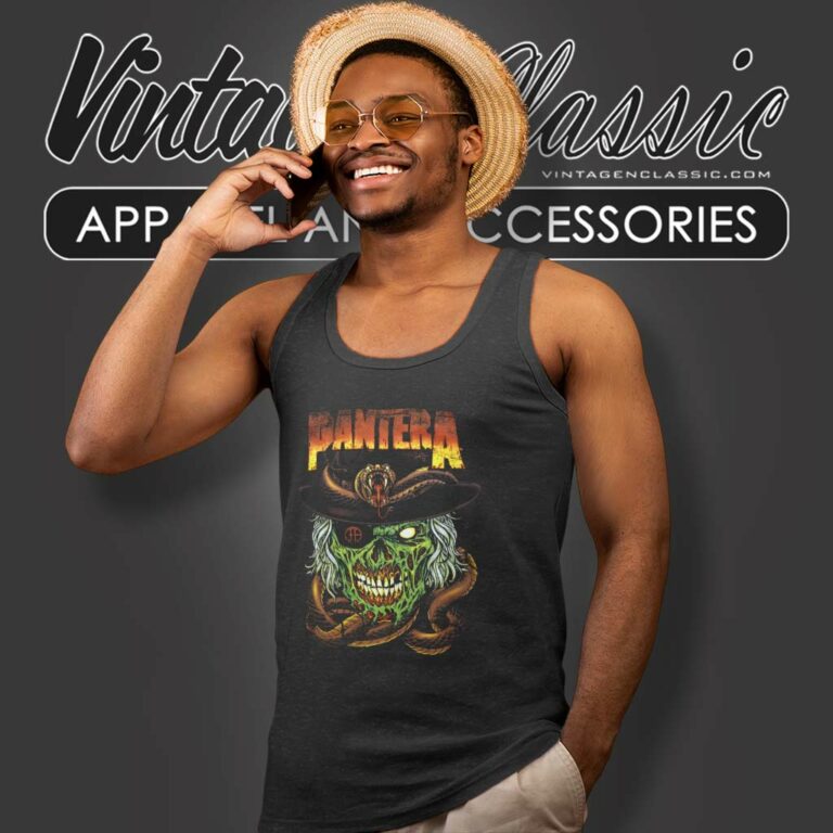 Pantera Band Zombie Cowboy Tank Top Racerback Pantera Band Zombie Cowboy Tank Top Racerback