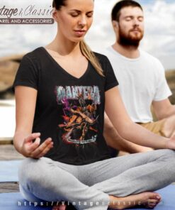 Pantera Bull Rider V Neck TShirt