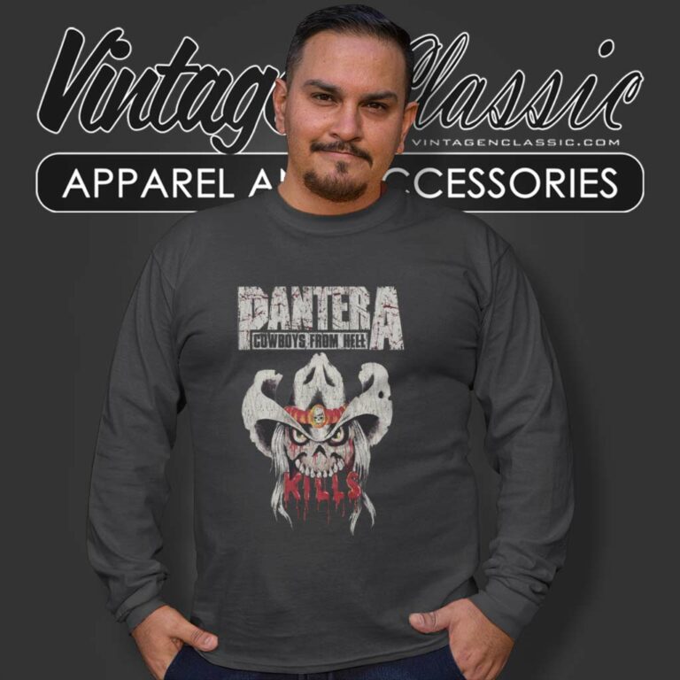 Pantera Cowboys From Hell Kills Long Sleeve Tee Pantera Cowboys From Hell Kills Long Sleeve Tee