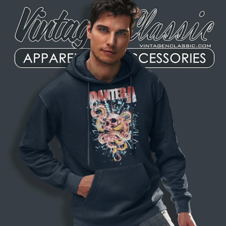 Pantera Drill Bit Skull Vs Snake Hoodie Pantera Drill Bit Skull Vs Snake Hoodie